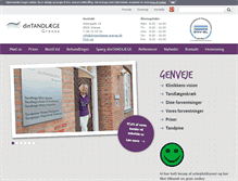 Tablet Screenshot of dintandlaege-grenaa.dk